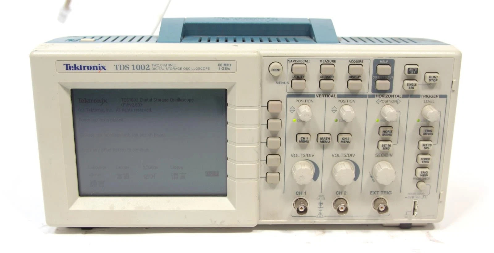 Tektronix TDS 1002 2 CH 60MHz 1GS/s Digital Storage Oscilloscope