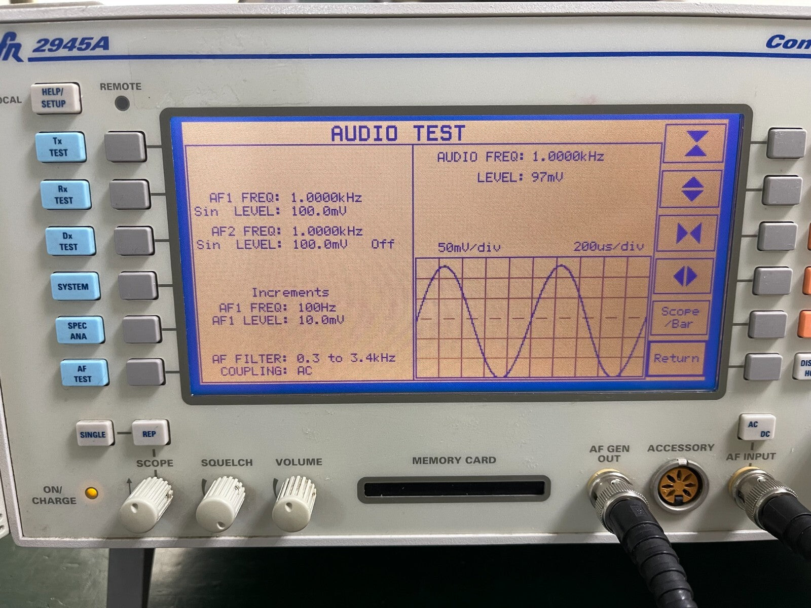 IFR Aeroflex Marconi 2945A Communication Service Monitor _505/098 - XG eqpt