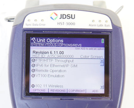 JDSU HST-3000 Cable Tester with HST-3000 SIM Datacom & Ethernet Modules