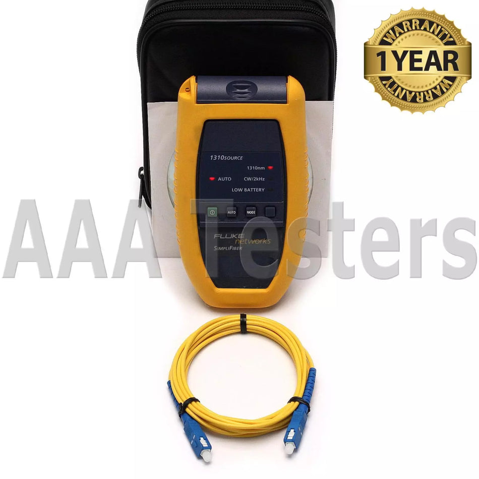 Fluke Networks Simplifiber SM 1310nm Source For Fiber Optic Loss Testing