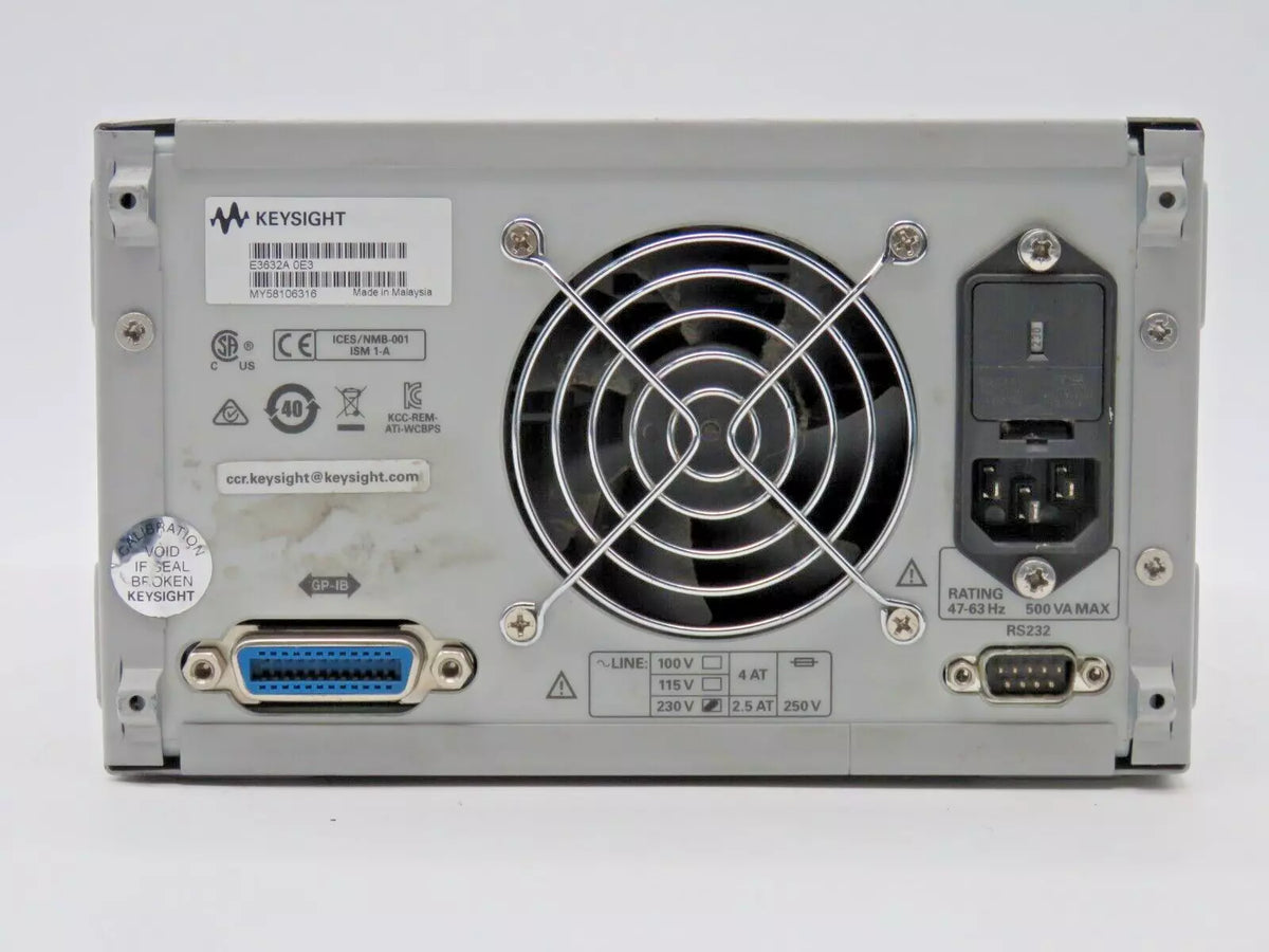 Keysight E3632A DC Power Supply 0-15V 7A for High Precision Bench Use