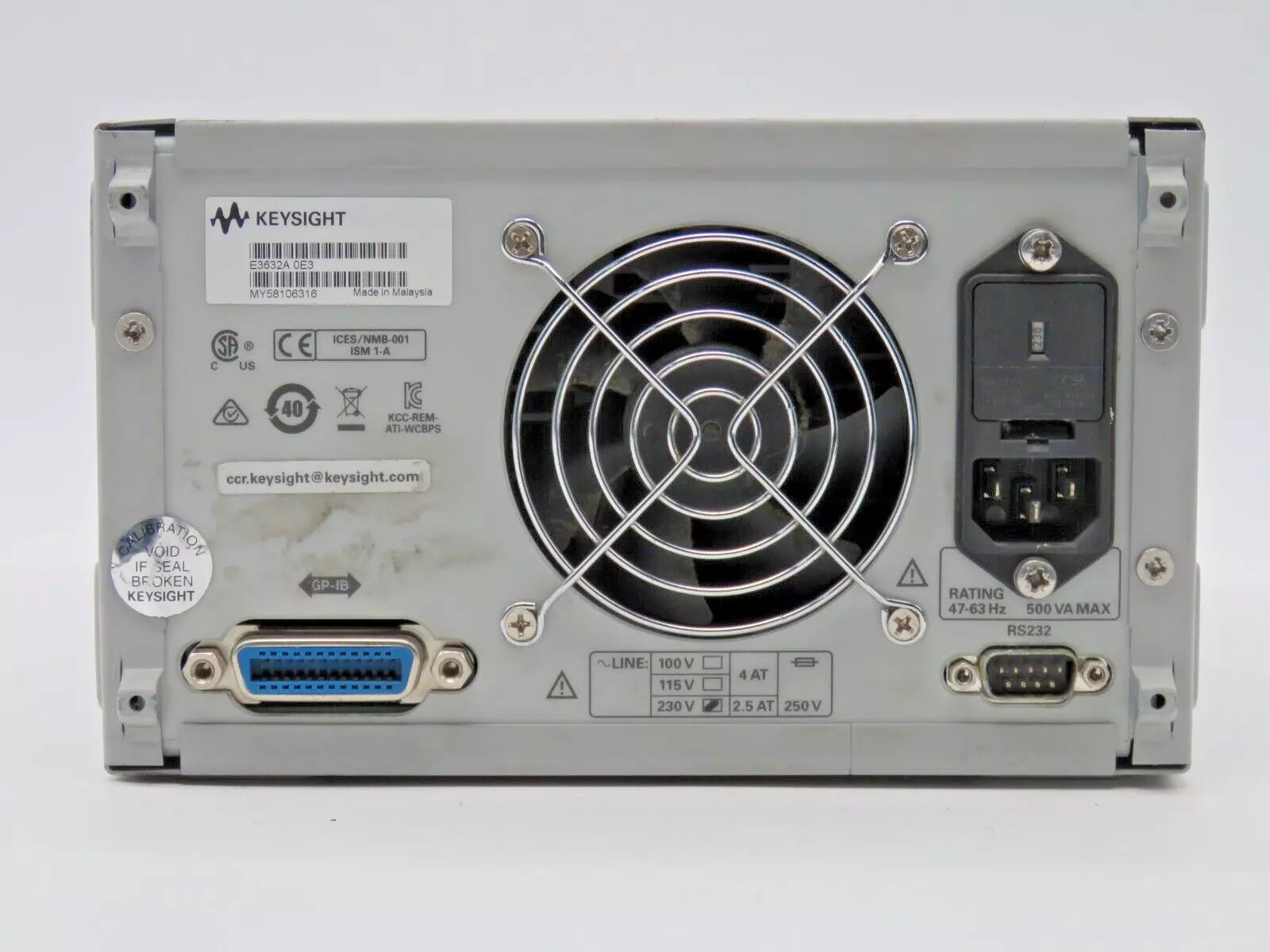 Keysight E3632A DC Power Supply 0-15V 7A for High Precision Bench Use