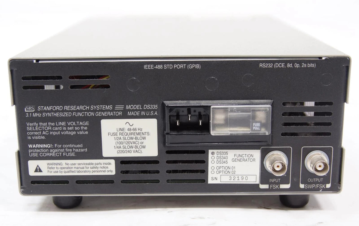 Stanford SRS DS335 3.1 MHz Digital Synthesized Function Generator