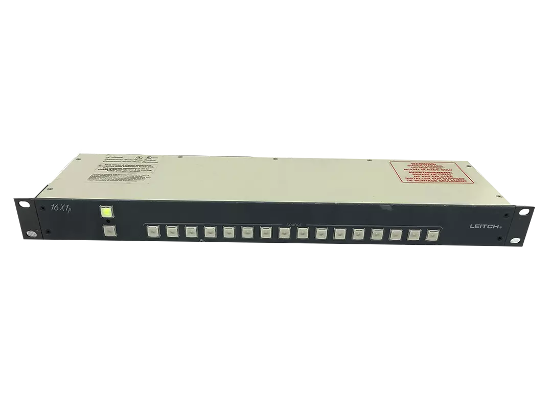 Leitch RCP-16X1P 1RU Remote 16x1 Programmable Pushbutton Panel