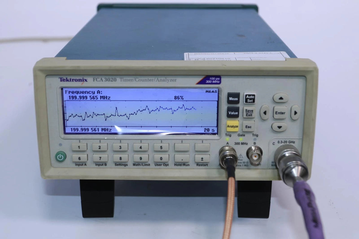 Tektronix FCA 3020 timer counter analyzer 20 GHz opt 14B