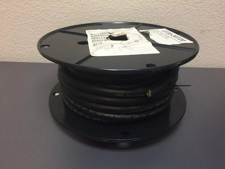Carol 14 AWG/3 Cond Water Resistant SOOW 90°C 600V Black Cable 50 ft