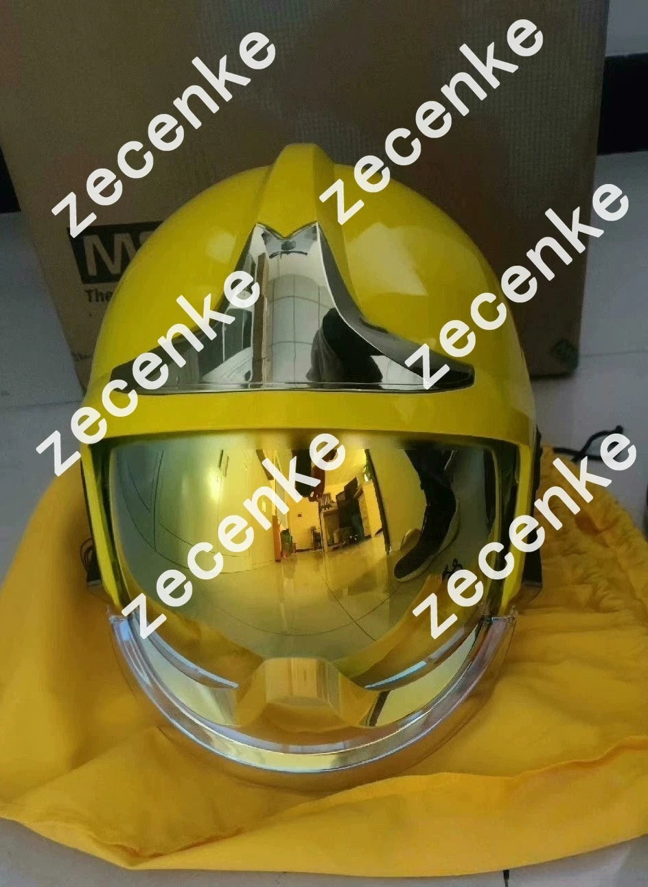 MSA Gallet F1XF Yellow Helmet Size Large for Firefighters Brand New in Box