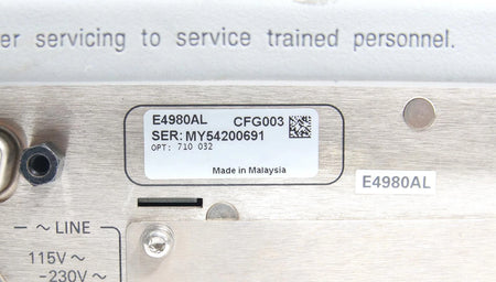 Keysight / Agilent E4980AL Precision LCR Meter 20Hz to 300kHz  OPT 032 710