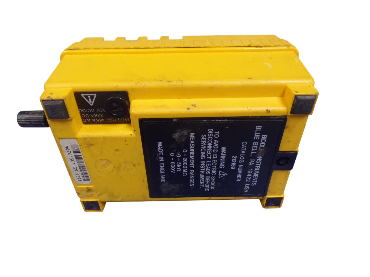 Biddle Megger 212159 Hand Cranked Megohmmeter Insulation - Free Shipping