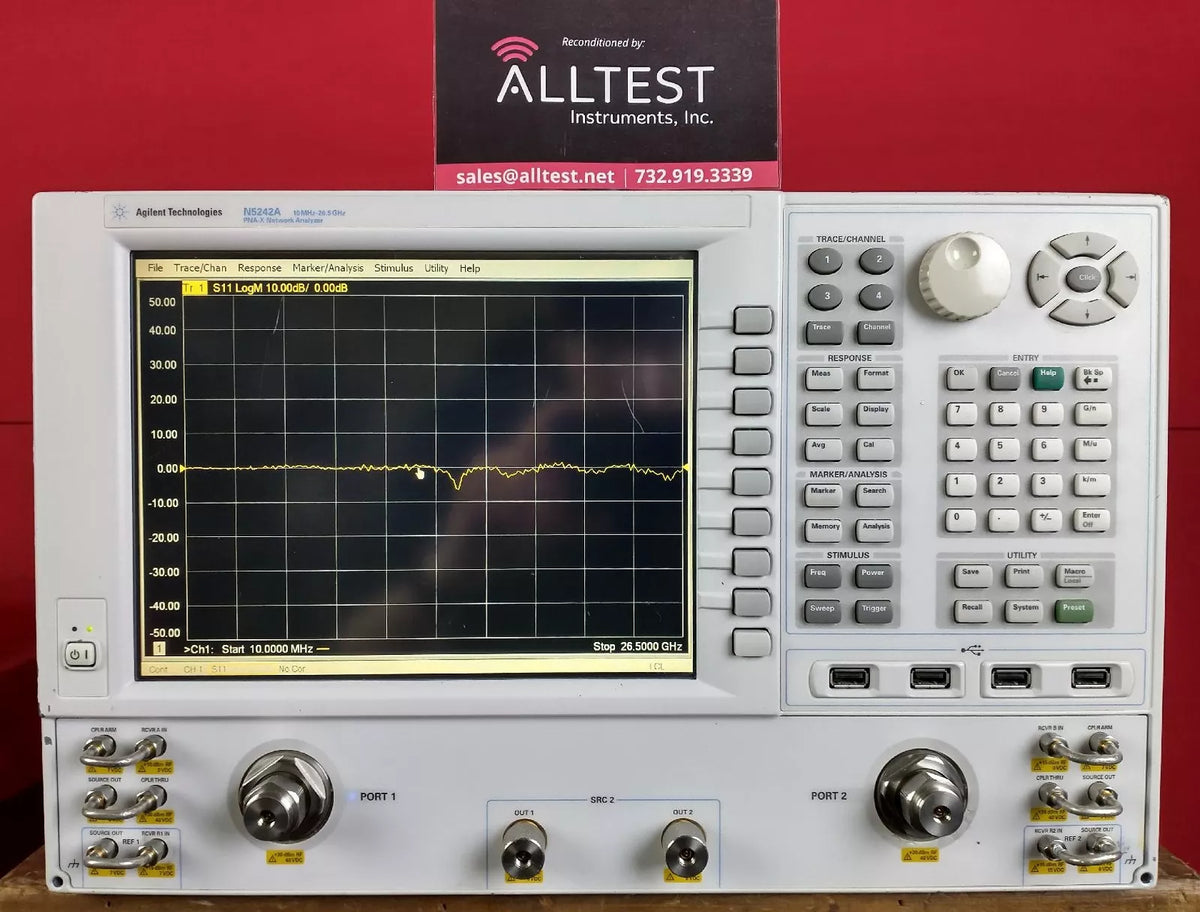 Agilent / Keysight N5242A MY48420820 PNA-X Microwave Network Analyzer with OPTIONS