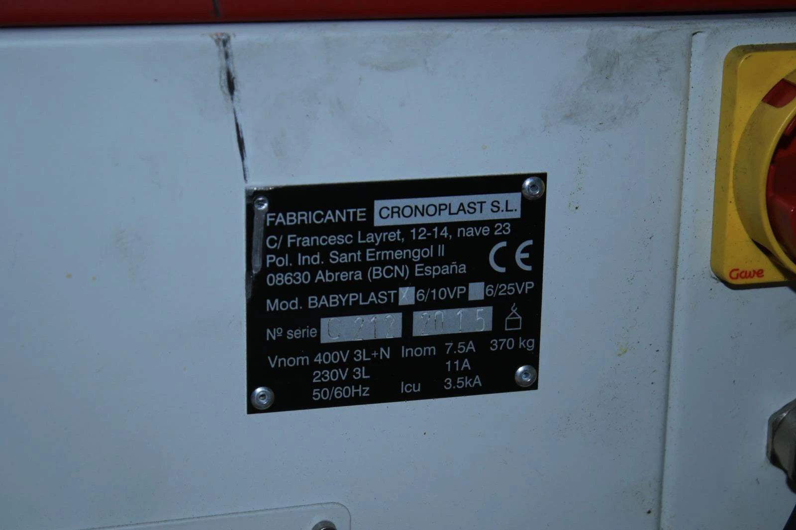 CRONOPLAST BABYPLAST 6/10VP injection molding machine