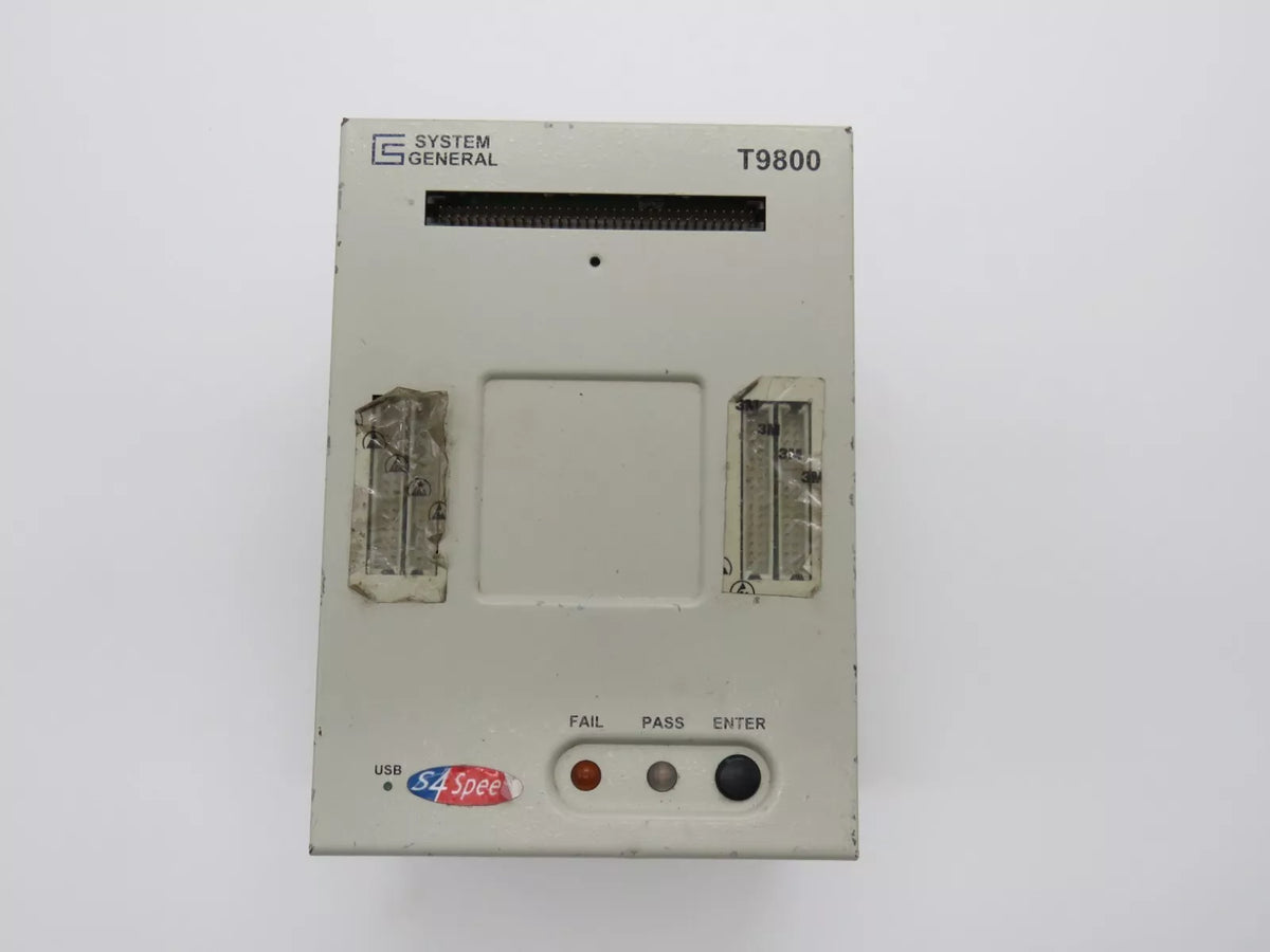 System General T9800 Device Programmer Input 100-200VAC 50-60HZ 1.2A