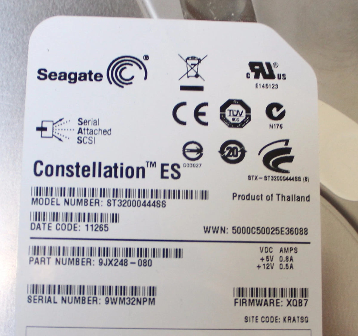 Xyratex HB-1235 Dell Compellent Series 30/ 40 6x 2TB SAS Disk Array ST32000444SS