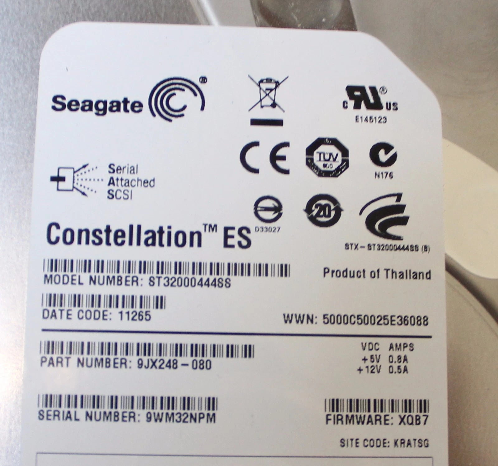 Xyratex HB-1235 Dell Compellent Series 30/ 40 6x 2TB SAS Disk Array ST32000444SS