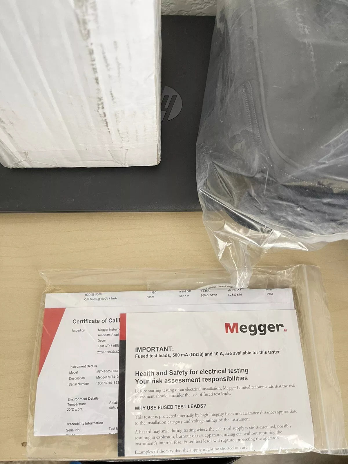 Megger MIT410-TC3-LG1 Insulation Resistance & Continuity Tester 50/100/250V/500V