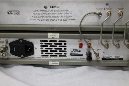 HP 8703A 130M-20GHz 1550nm Lightwave Component Analyzer