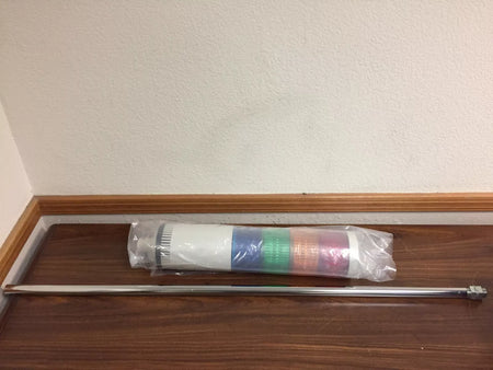 Patlite LGEBC-FB Flashing Light with Audible Alarm Signal Tower and 1m Pole, 24V 2W