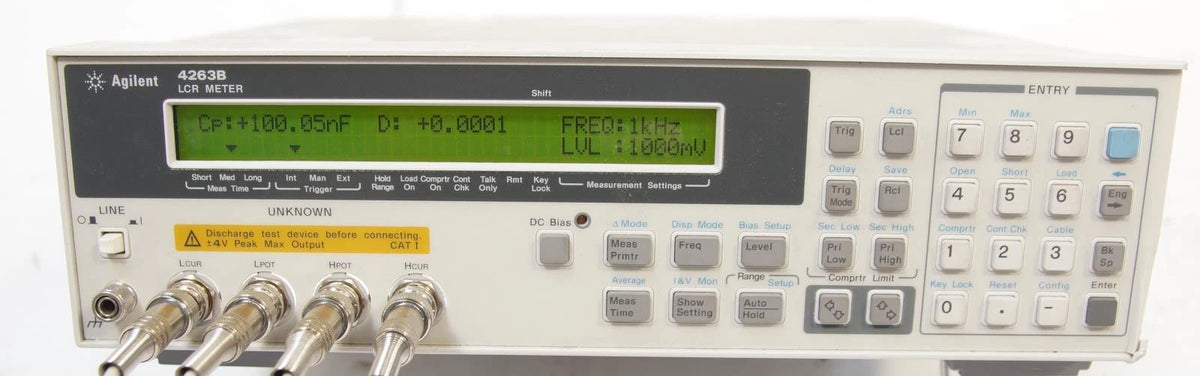 Agilent / HP 4263B 100 Hz to 100 kHz LCR Meter