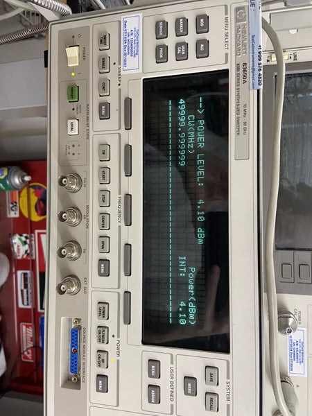 83650A OPT 8 1 Hz Res, Calibrated! 10MHz-50GHz Internal Pulse/Ext AM/FM