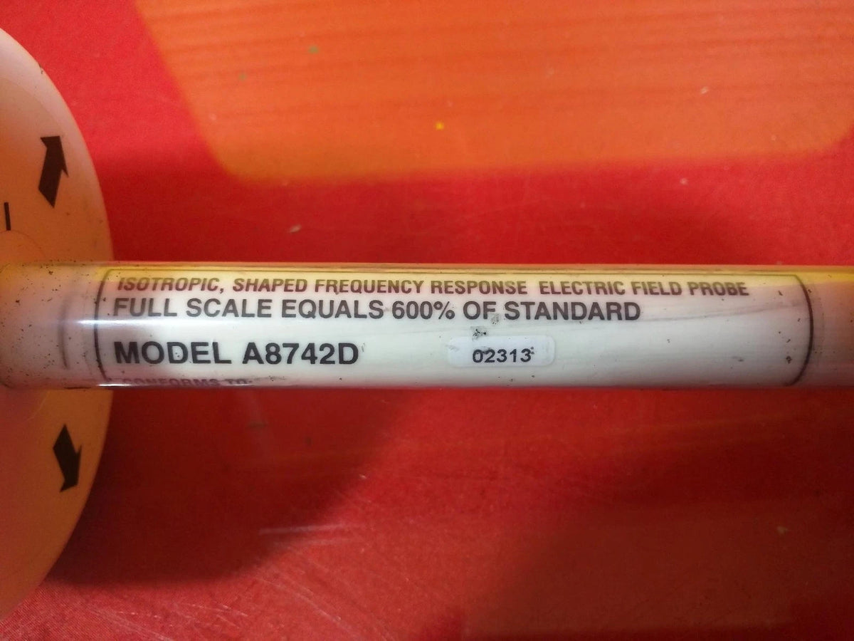 Narda A8742D Electric Field Probe with Survey Meter S/N 02313