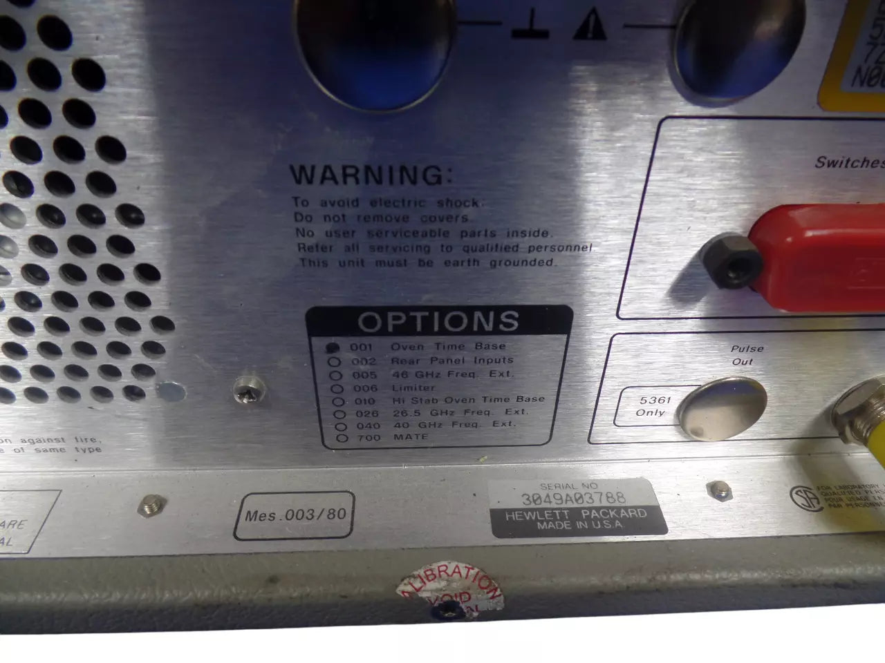 HP 5350B Microwave Frequency Counter - Reliable Frequency Measurement Tool