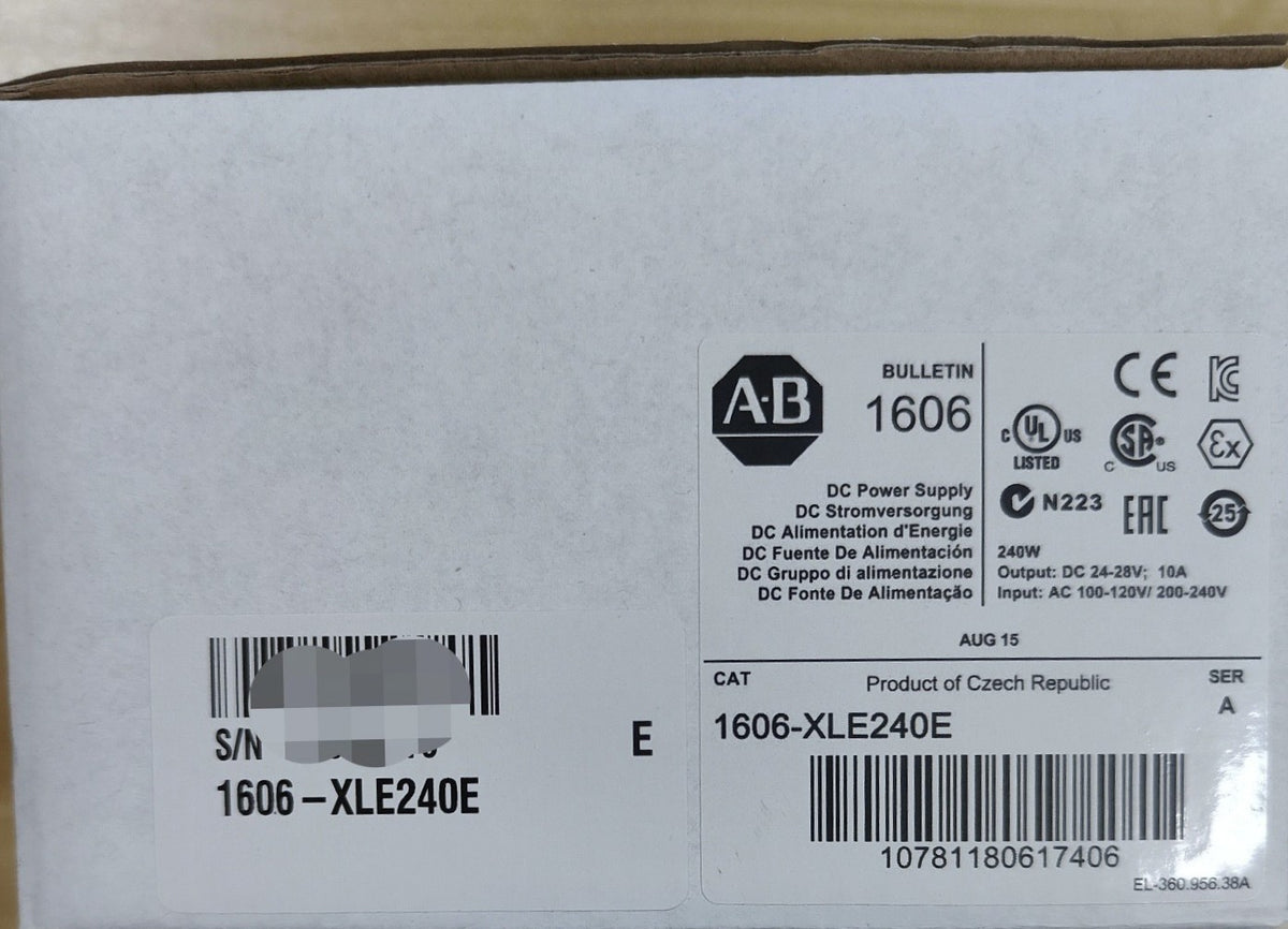 Allen-Bradley 1606-XLE240E 240W 24VDC Power Supply