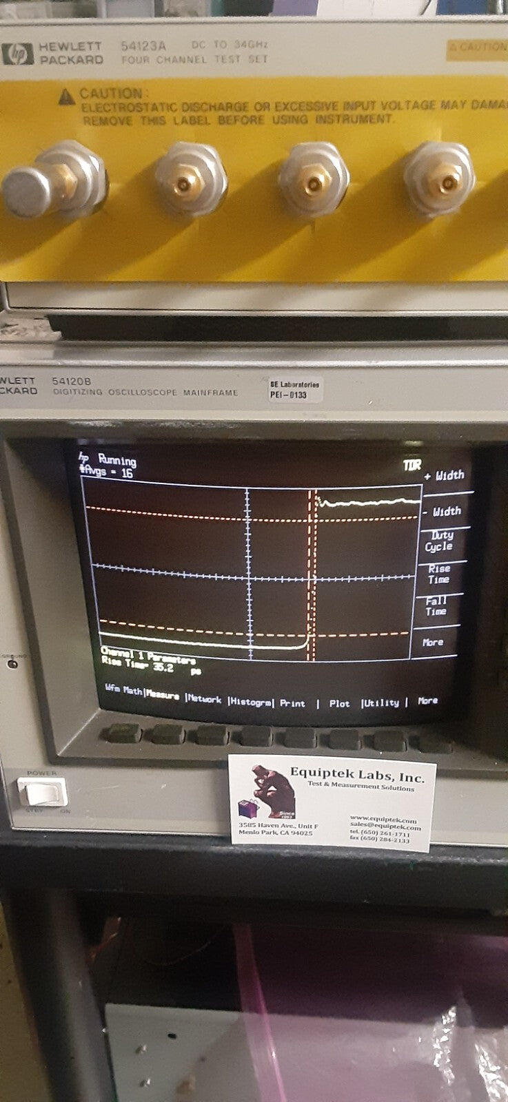 HP 54123T 34 GHz Digitizing Oscilloscope