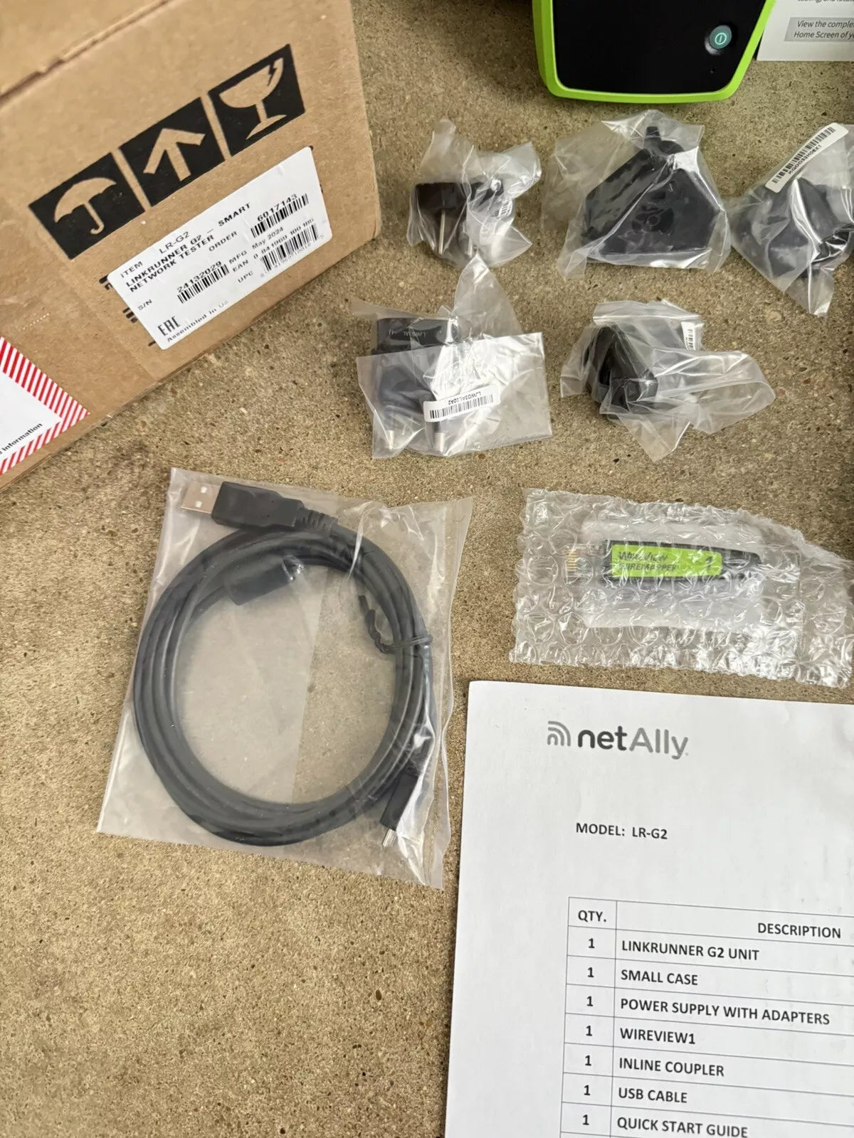 NetAlly LinkRunner G2 Smart Ethernet & Network Testing Device LR-G2 (MFG2024)