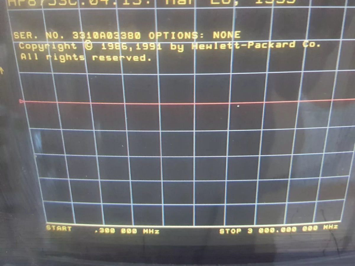 HP 8753C 3GHz Network Analyzer with 85046A 3GHz S-Parameter