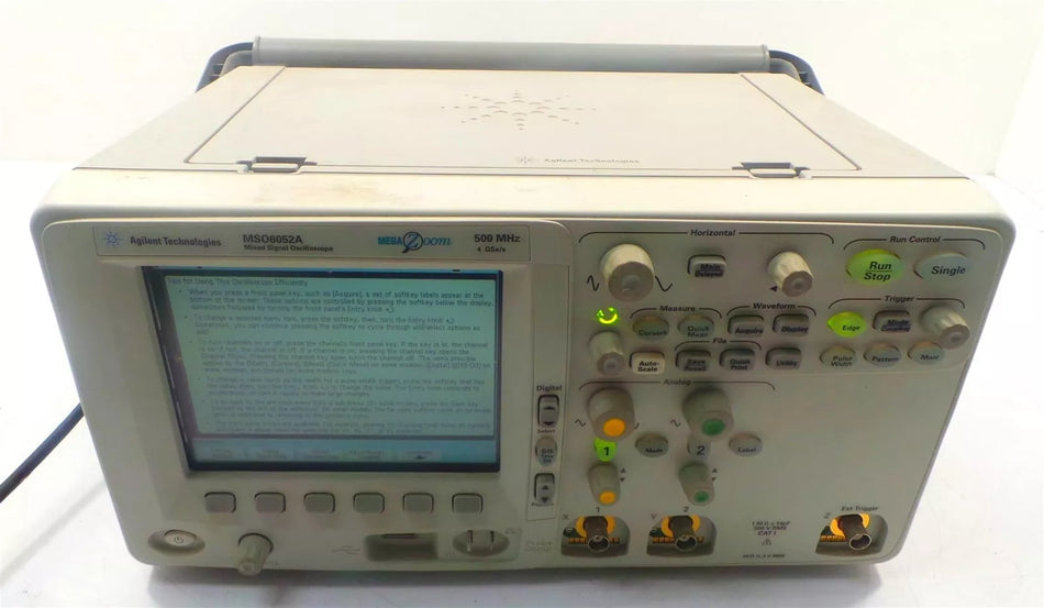 Agilent MSO6052A Mixed Signal Oscilloscope 500MHz 4 GSa/s