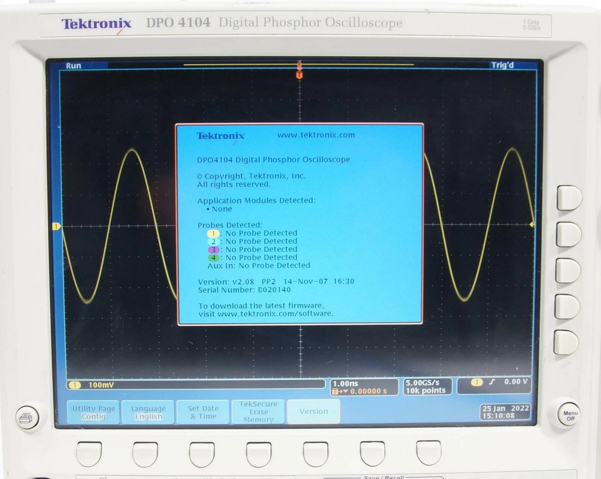 Tektronix DPO 4104 1GHz 4CH 5GS/s Digital Phosphor Oscilloscope
