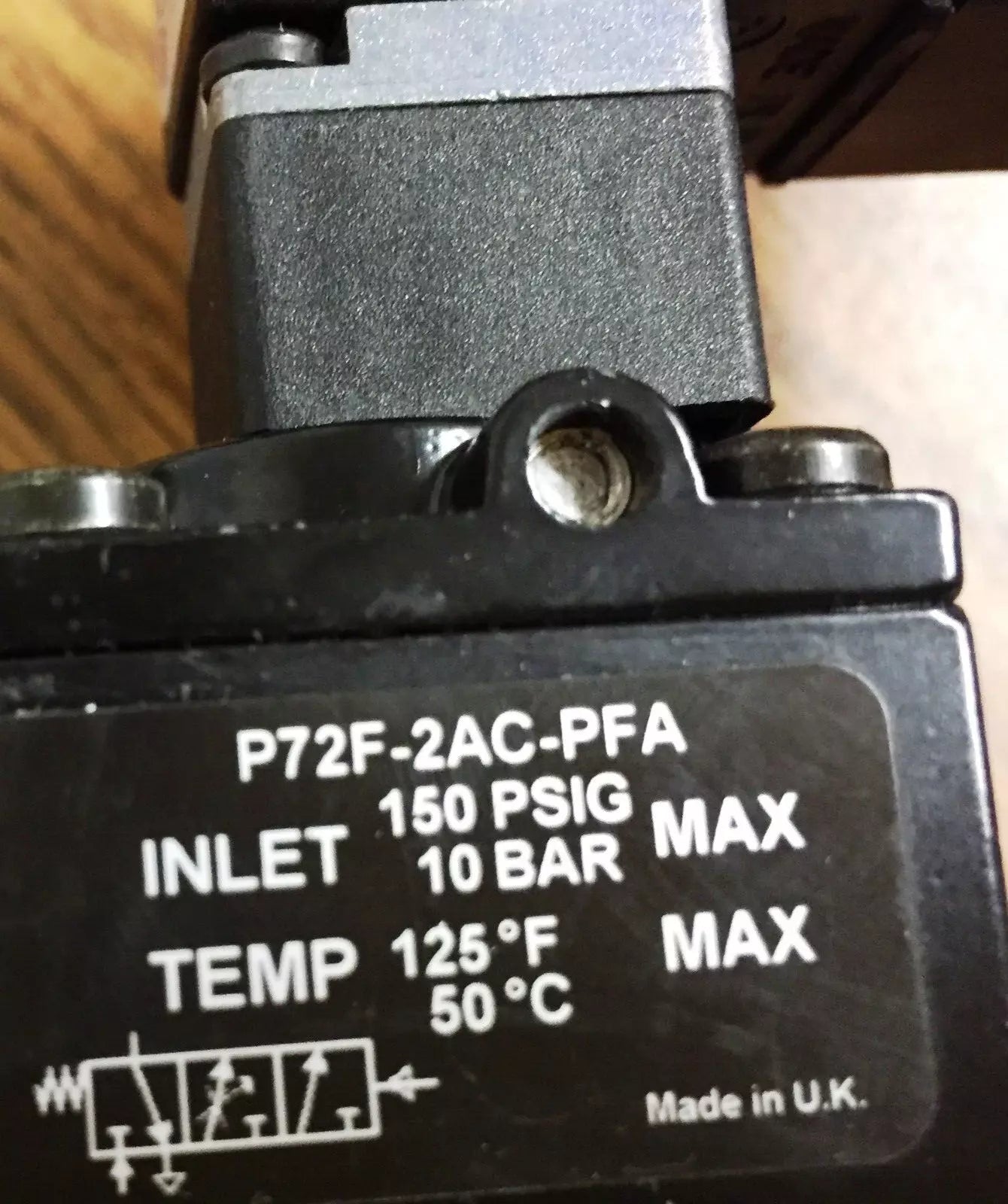 Norgren P72F-2AC-PFA Soft Start/Dump Valve with Norgren QM/48/13J/28