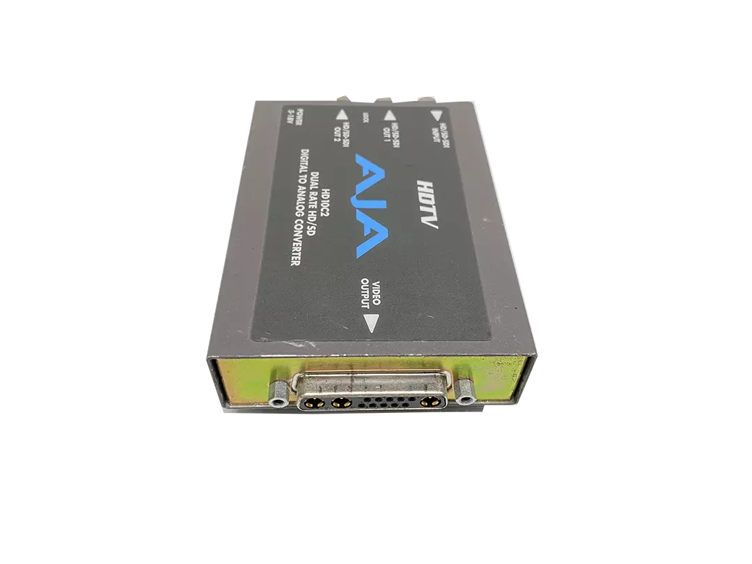 AJA HD10C2 HD/SD-SDI to Analog Converter with Power Adapter and Cable