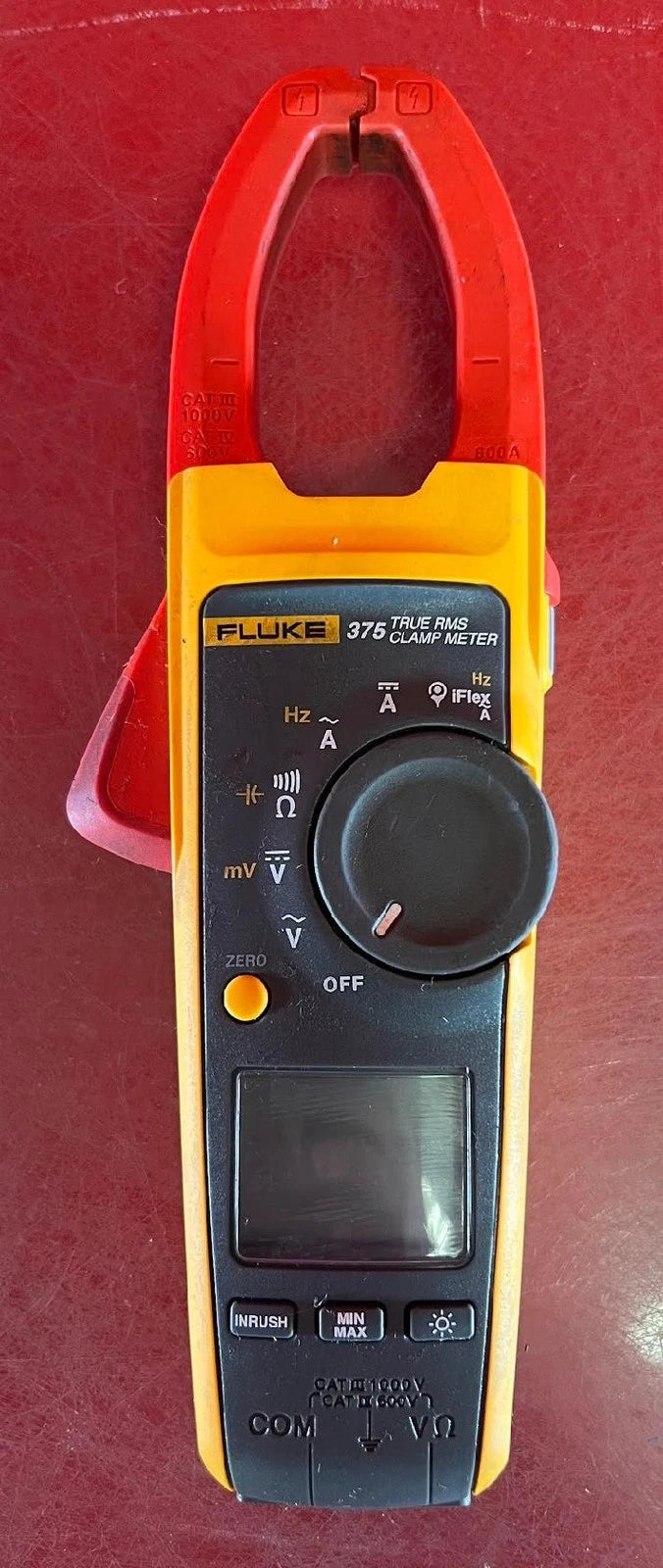 Fluke 375 True RMS AC/DC Clamp Meter, SN 30910574WS