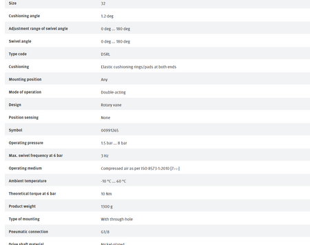 DSRL-32-180-P-FESTO Quarter Turn Actuator