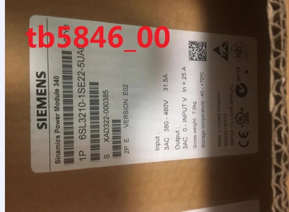 6SL3210-1SE22-5UA0: Siemens SINAMICS S120 Single Motor Module