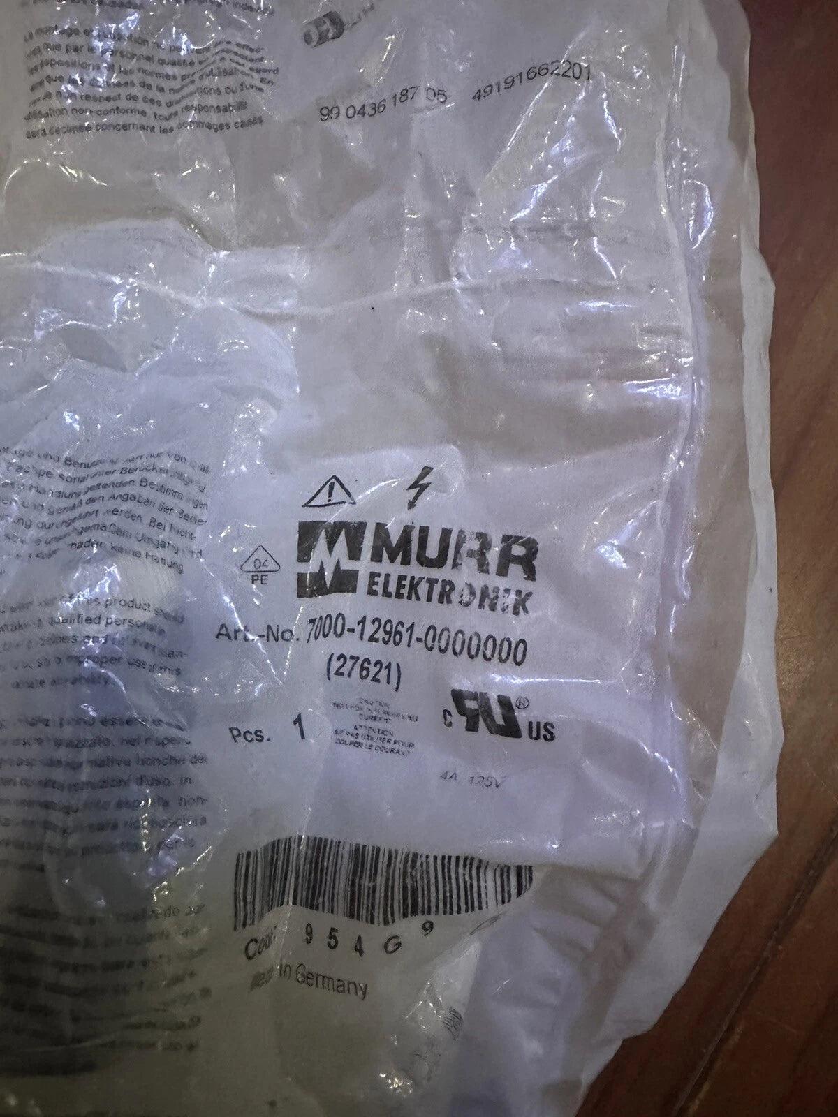 3PCS x MURR Elektronik 7000-12961-0000000 M12 Connector