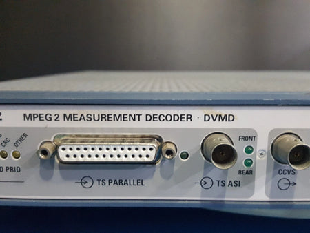 R&S DVMD MPEG2 Measurement Decoder (0163)