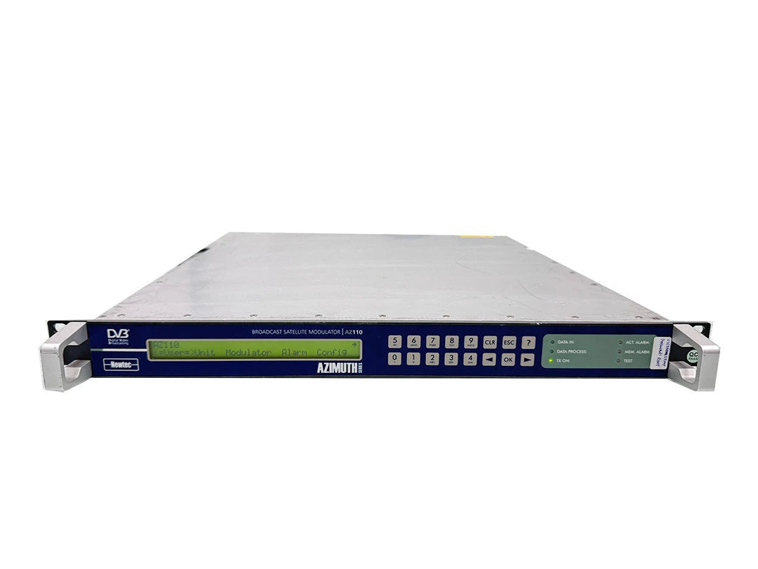 NEWTEC AZ110 DVB-S2 IF Out ASI Input Broadcast Satellite Modulator NTC/2277.NA.C