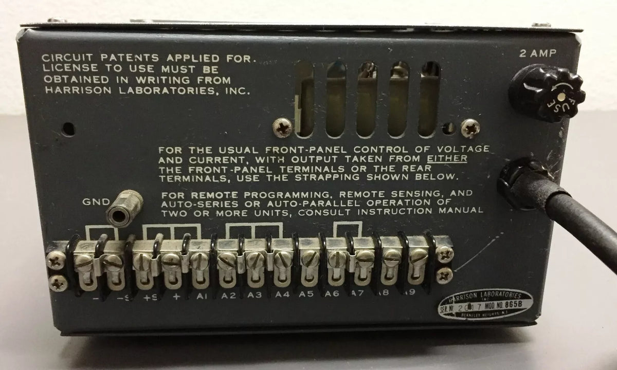 Harrison Labs Model 855B Constant Voltage Current Power Supply