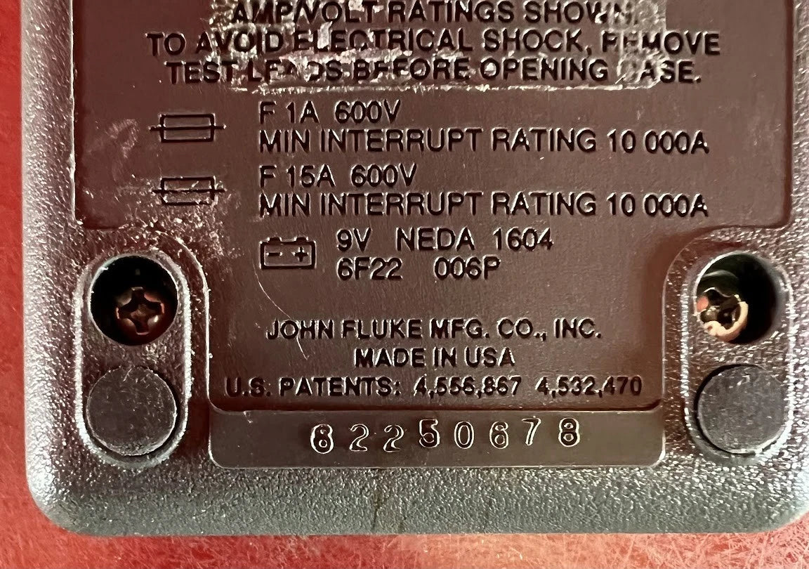 Fluke 79 Series II Multimeter, SN 62250678