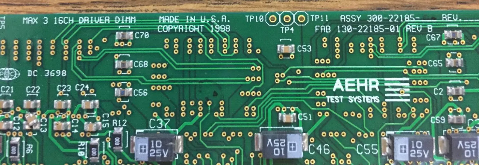 AEHR Test Systems 130-22185-01 M4 & M5 MAX 3 16CH Driver DIMM