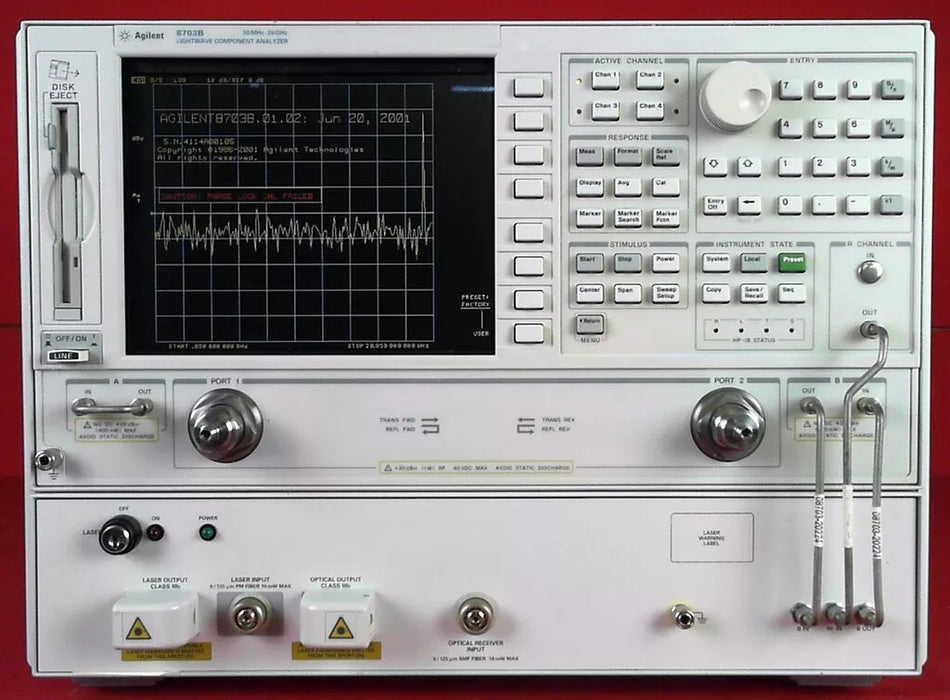 Agilent Keysight 8703B -155 Lightwave Component Analyzer
