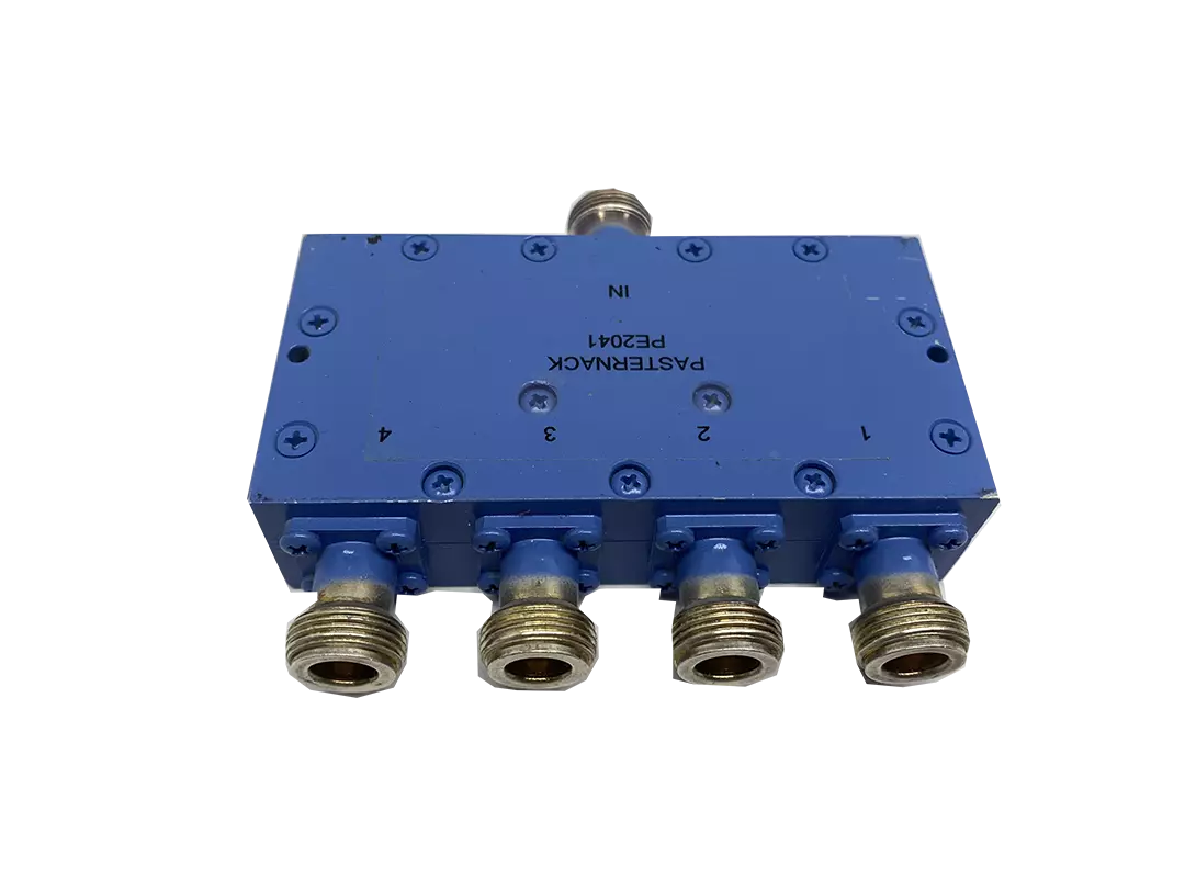 PASTERNACK PE2041 4 Way N Power Divider 4 GHz to 8 GHz 10 Watts