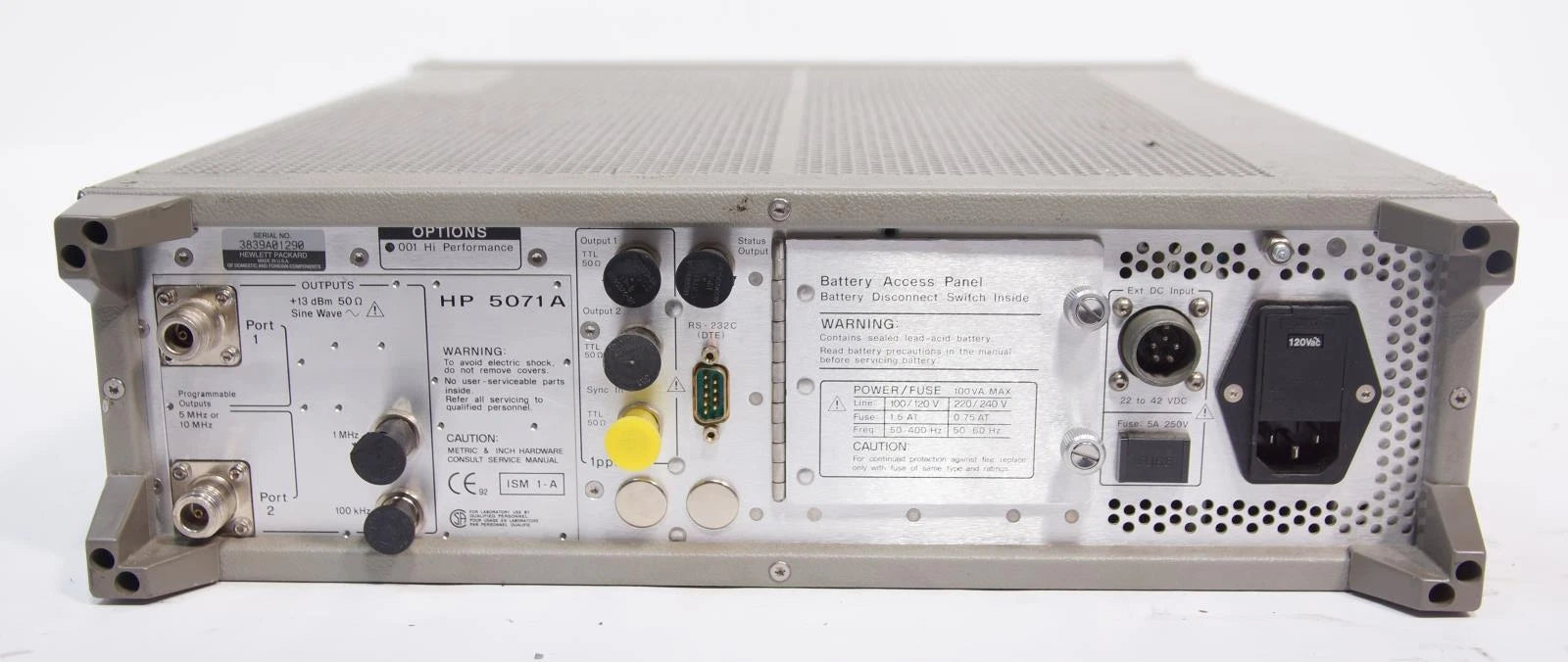 HP / Agilent 5071A Primary Frequency Standard AS-IS