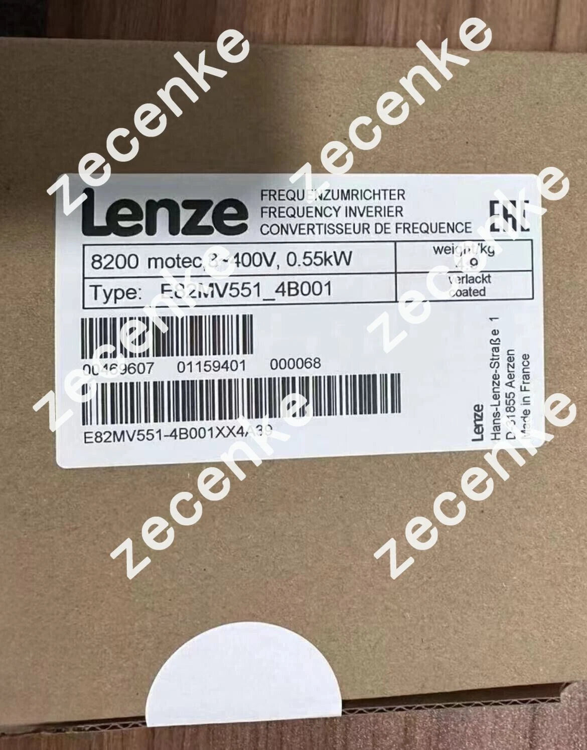 LENZE E82MV551-4B001 Inverter 8200 Motec 0.55kW