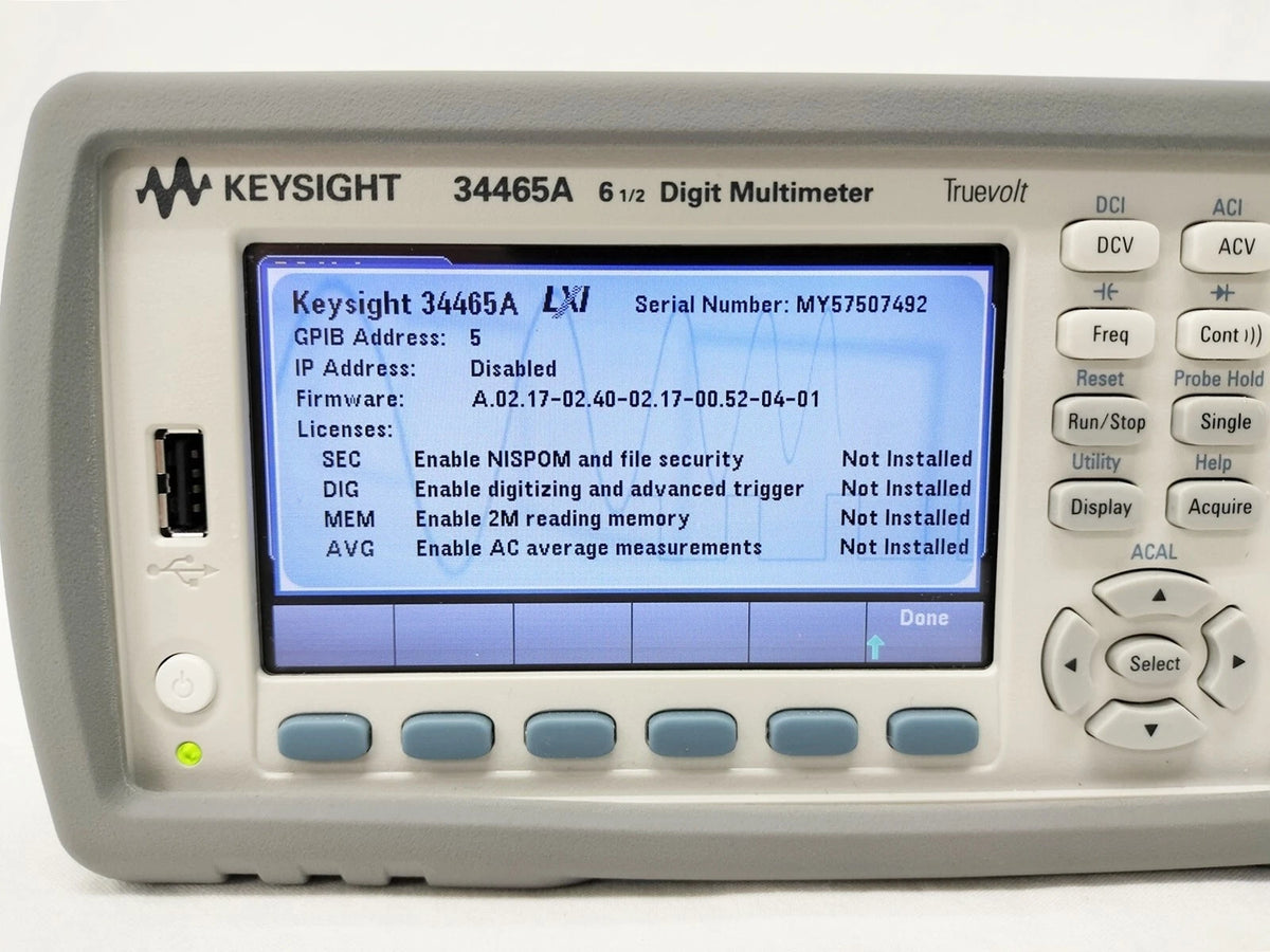 Keysight 34465A 6 1/2 Digital Multimeter