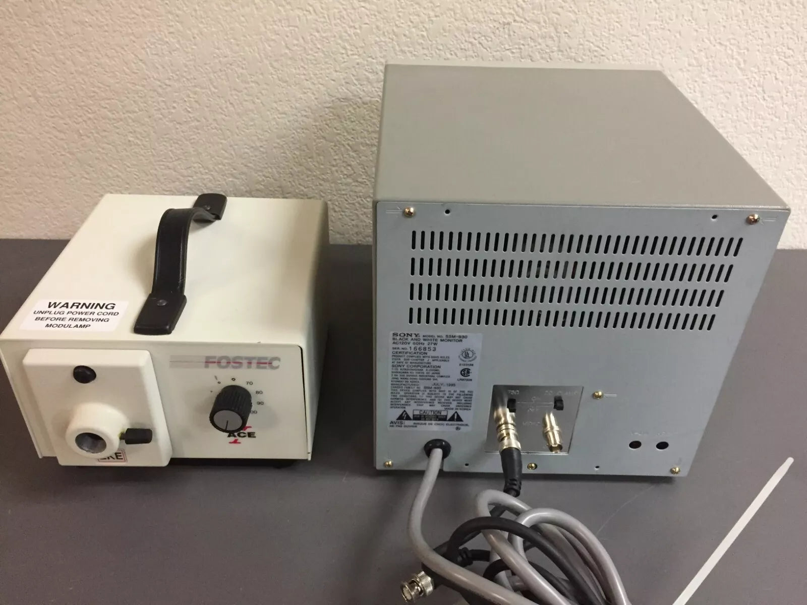 AST VCA 2500XE Video Contact Angle System with Video Monitor & Illuminator