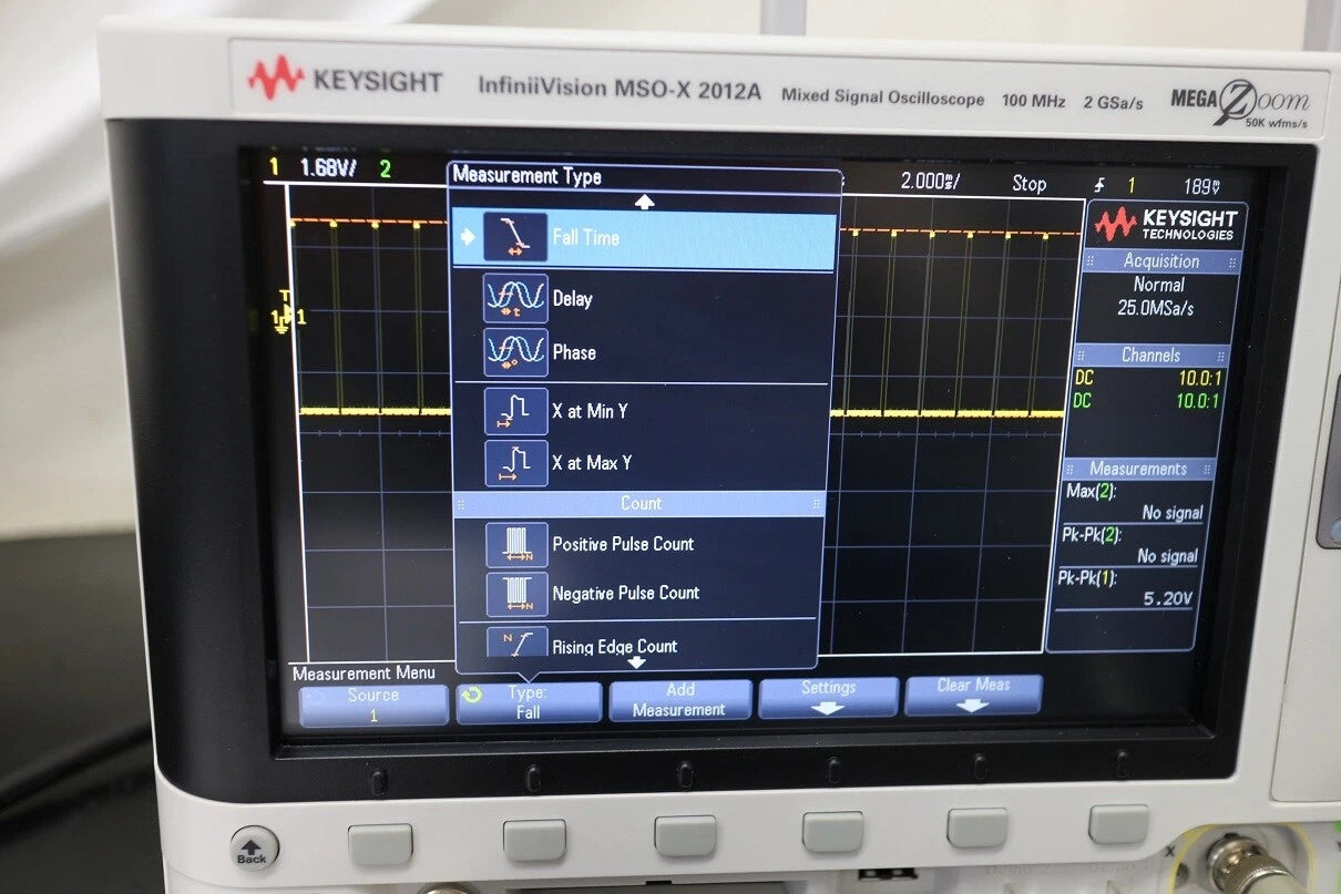 Keysight MSOX2012A DC-100MHz 2ch InfiniVision Mixed Oscilloscope +FG