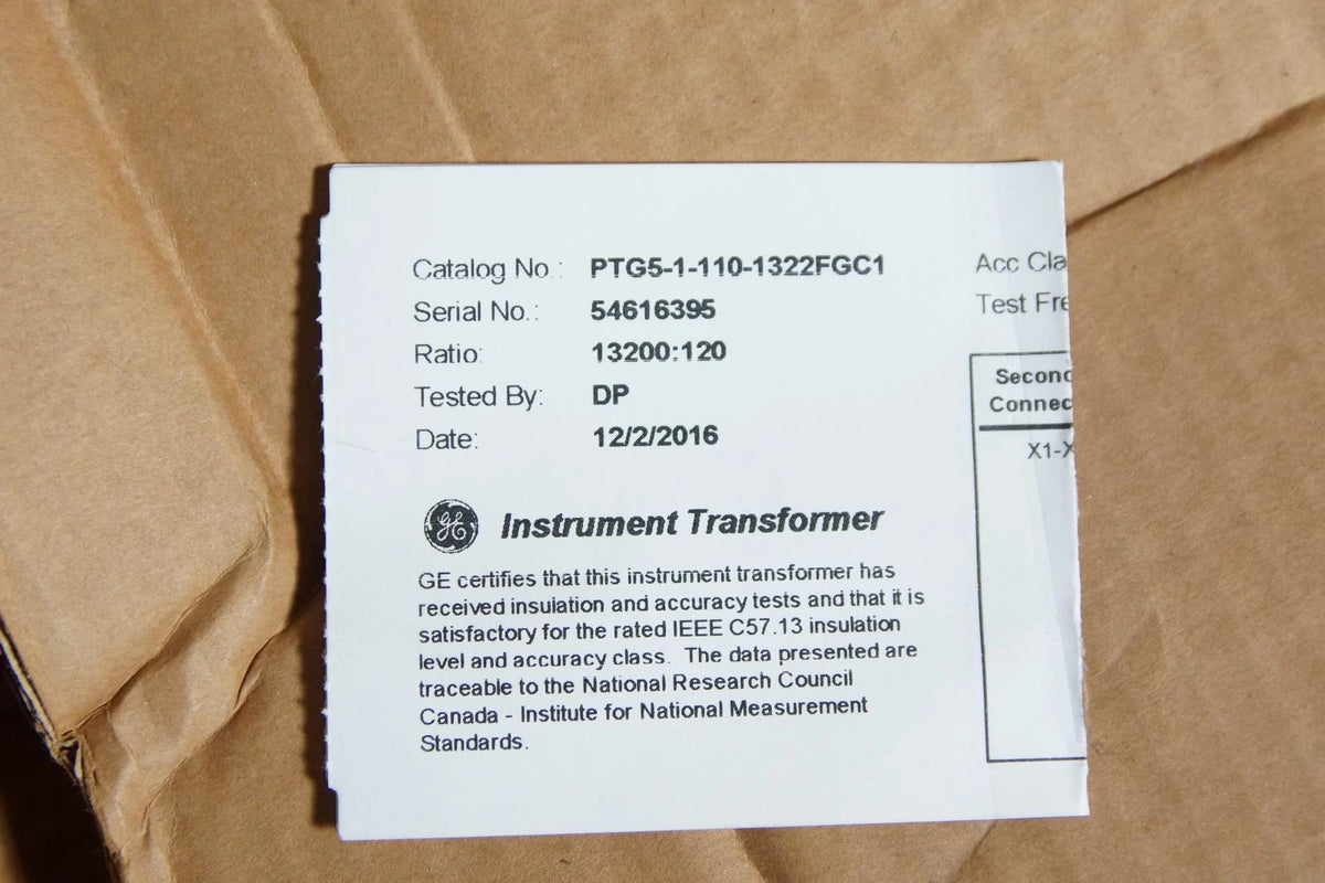 Lot of 3 GE Instrument Transformers 15.5 Kva PTG5-1-110-1322 FGC1 13200/120